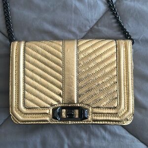 Rebecca Minkoff crossbody bag, gold